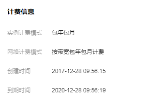 腾讯云3年前免费送的香港服务器到期记录